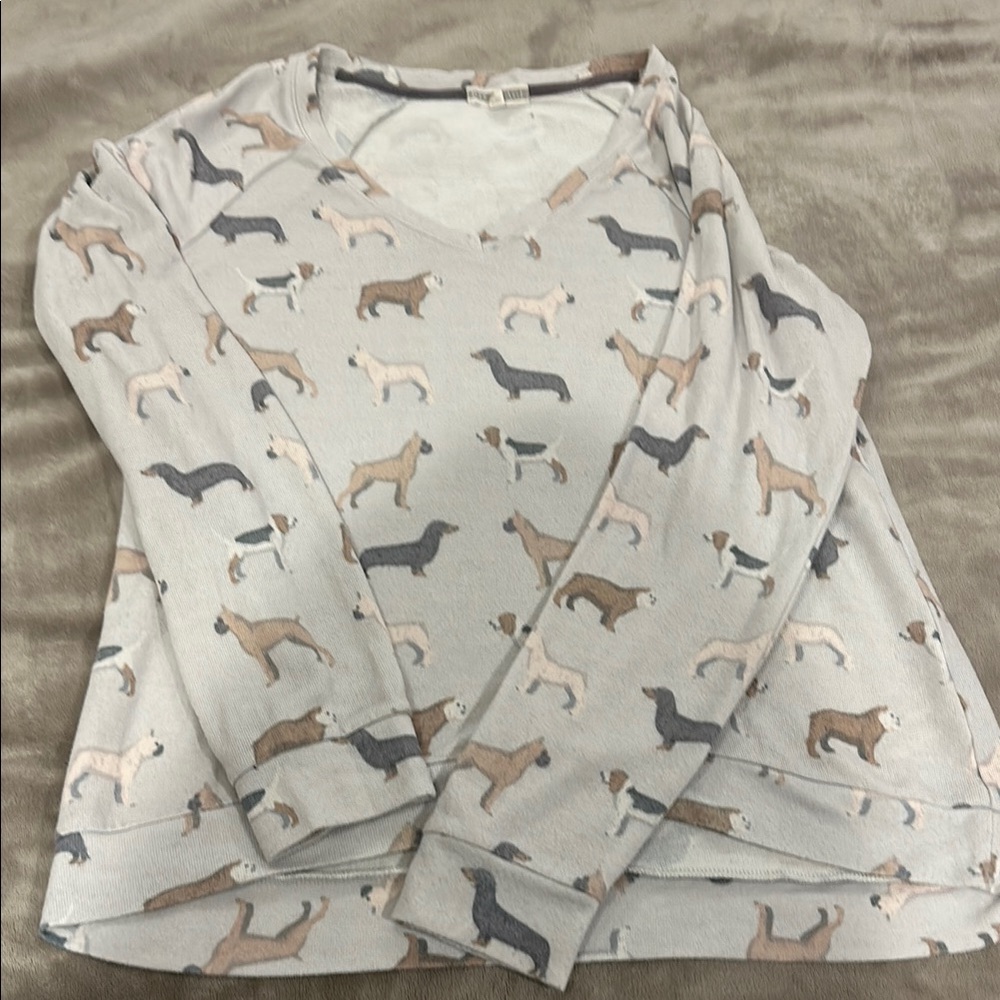 Dog Print PJ Salvage sleep top